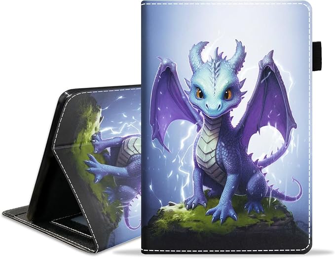 Case for Amazon Kindle Fire HD 8/Fire HD 8 Plus Tablet (12th/10th Generation 2024/2022/2020 Release) - PU Leather Folio Cover with Smart Auto Wake/Sleep Bald Eagle