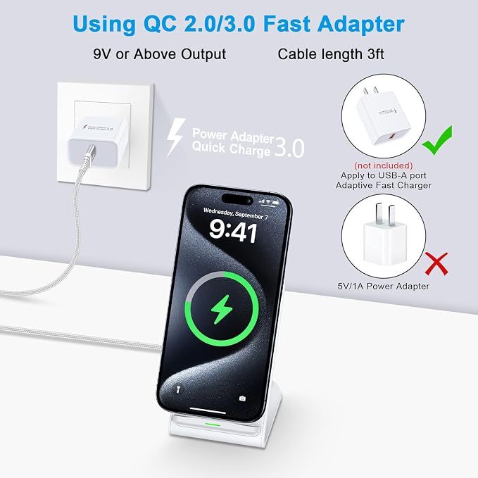 Pixel Wireless Charger 15W Fast Charging Stand for Google Pixel 10 Pro XL | 10a/9a/9/9 Pro/9 Pro Fold/8a/8/8 Pro/7a/7Pro/6Pro 2Pack Android Phone Wireless Charger Stand for Samsung Galaxy S26 S25 S2
