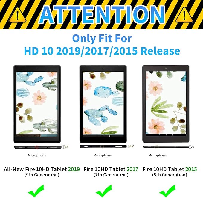 Case for Kindle Fire HD 10 &amp 10 Plus Tablet 10.1 (13th/11th Generation 2023/2021 Release) Lightweight Slim PU Leather Adjustable Multi-Angle Smart Shell Cover with Auto Wake/SleepA Flowers Art
