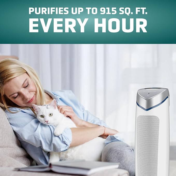 GermGuardian Air Purifier with Genuine HEPA 13 Pet Pure Filter, Removes 99.97%