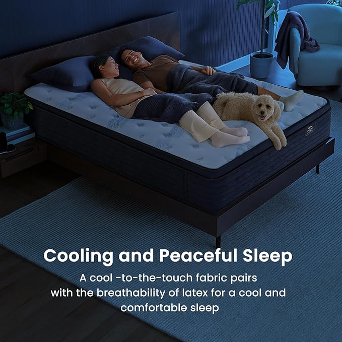 Full Size Mattress 14 Inch, Firm Feel 7-Zone Hybrid Mattresses Extra Lumbar & Hip Support,Deep Sleep Pain Relief Contouring Bed in a Box, Fiberglass-Free, CertiPUR-US Certified,100-Night Trial
