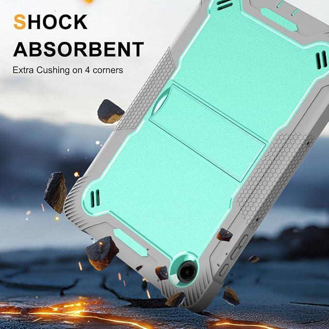 Case for T-Mobile REVVL Tab 2 Android 15 Tablet 10.1 inchHeavy Duty Shockproof Protective Cover with KickstandKids Friendly4 Corners Thicken ShockproofBlack