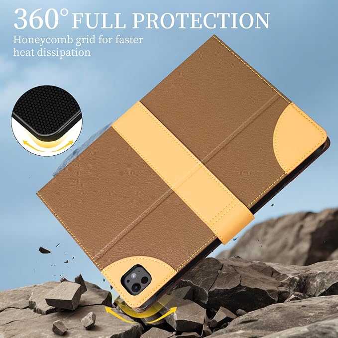 Case for iPad mini 7 (A17) ProiPad mini 7th/6th Gen (2024/2021) | Microfiber Leather Folio Cover with Adjustable Multi-angle StandAuto Sleep/WakeShockproof Protection CaseBlack