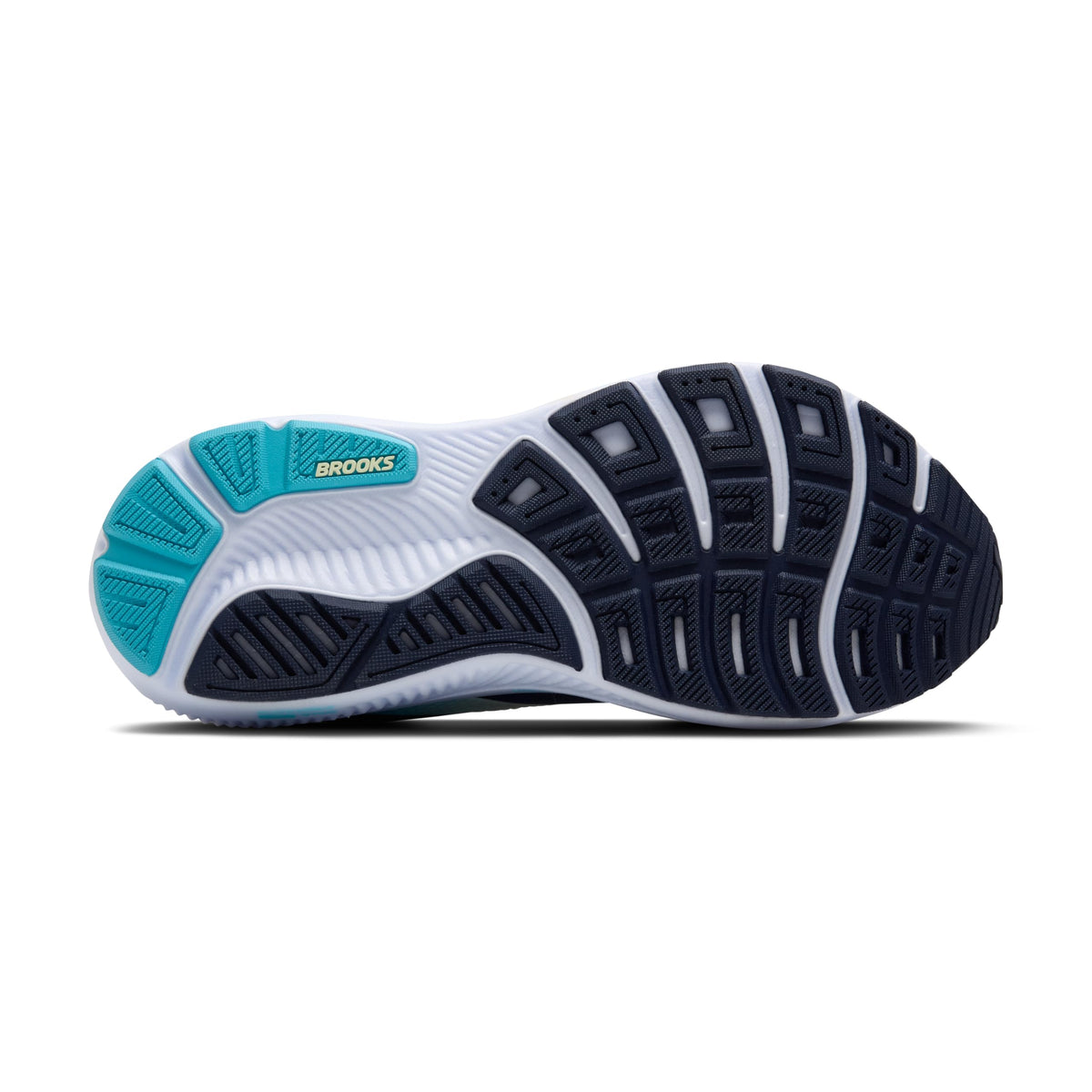 Brooks Women’s Ghost 17 Neutral Running Shoe - Navy/Green/Turquoise - 9.5 Medium