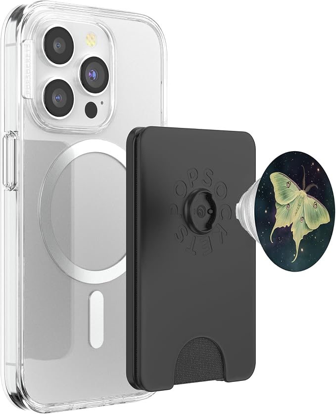 Luna Moth Green Moth Gothic Nature Whimsical Butterfly PopSockets PopWallet for MagSafe