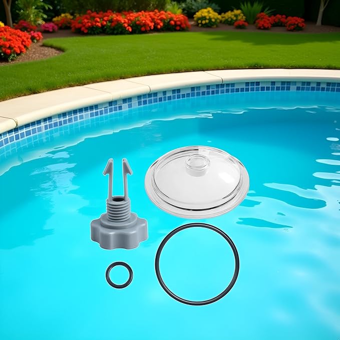 SF80110-1 Leaf Trap Cover Lid, Pool Leaf Trap Cover Lid, O-Ring & Valve