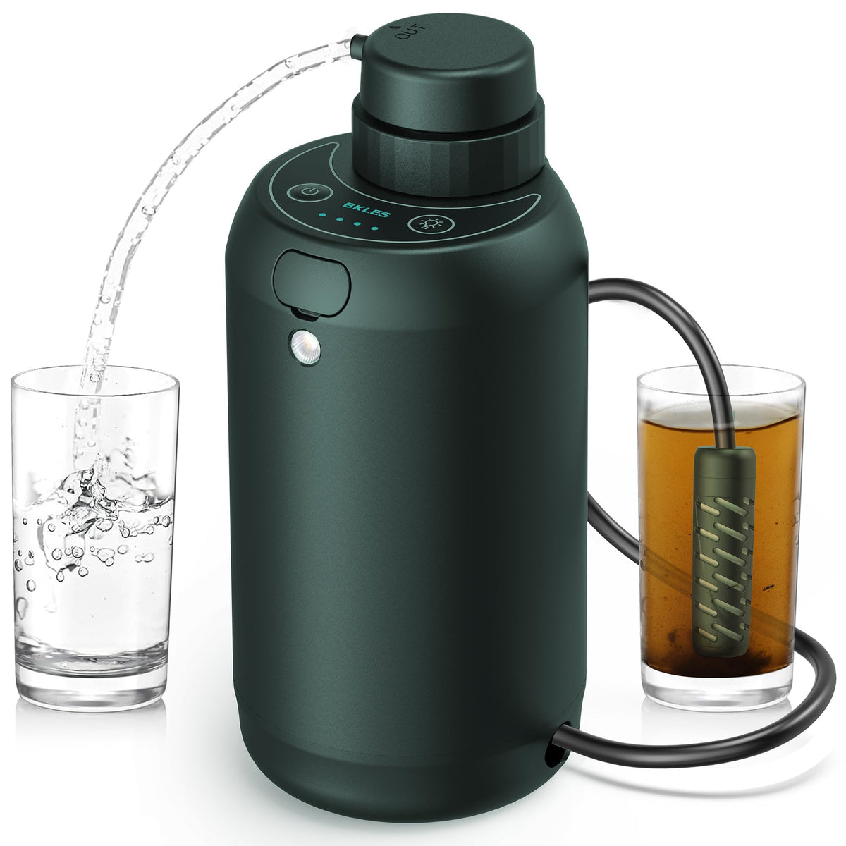 BKLES Portable Electric Water Filter for Survival, Camping & Emergencies