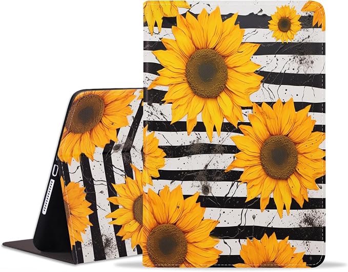 Case for Samsung Galaxy Tab S10 Lite/ S10 FE/ S9 FE 5G 10.9 Inch/ S9 11 Inch - Slim PU Leather Folding Stand Folio Cover with Auto Sleep/Wake - African American Girl