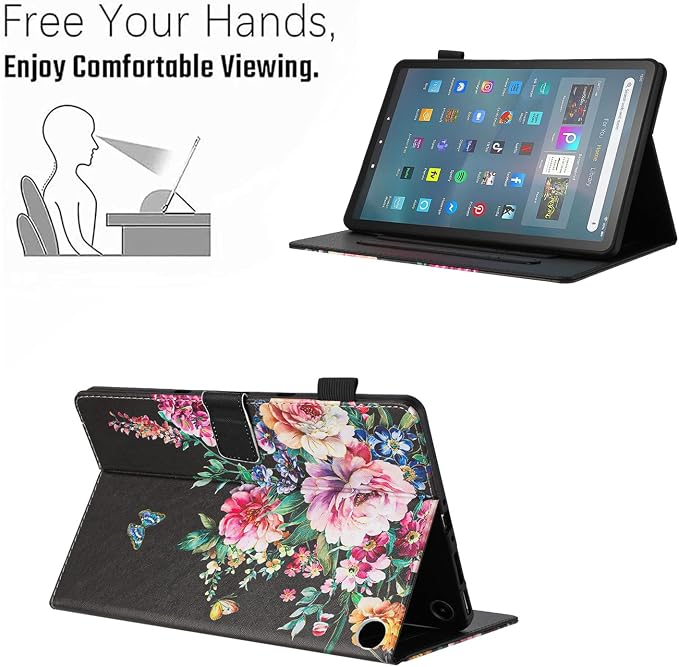 Case for Amazon Fire Max 11 Tablet (13th Generation 2023 Release) Auto Wake/Sleep Premium PU Leather Folding Stand Cover with Pen Holder &amp Multiple Viewing Angles - Beach