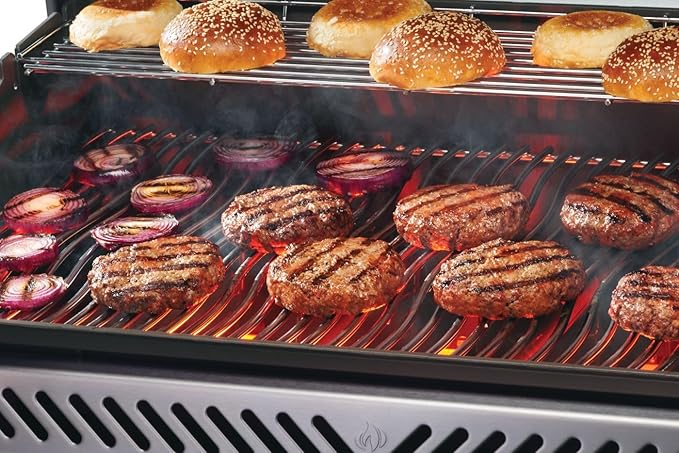 Napoleon Rogue PRO 625 Propane Gas Grill with Infrared Side Burner, Stainless Steel, Durable 6-Burner Gas BBQ