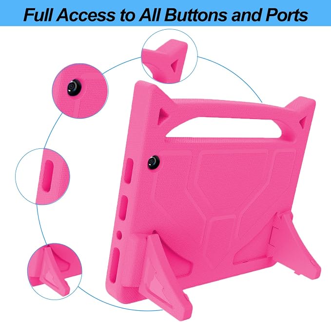 10 inch Tablet case for KidsLight Weight Shock Proof Handle Stand Kids Friendly.2023/2021 Release.Incompatible with TCL iPad Samsung 10in Tablet.(Black)