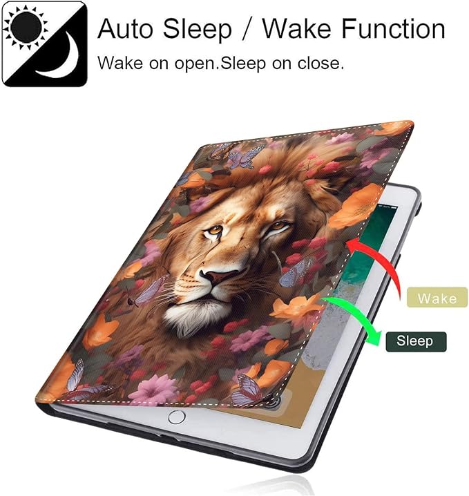 Case for New iPad (A16) 11th Generation 11 Inch 2025for iPad 10th Generation 2022 10.9 Inch Multi-Angle Stand Smart Cover Shockproof with Auto Wake/Sleep Baby Dragon