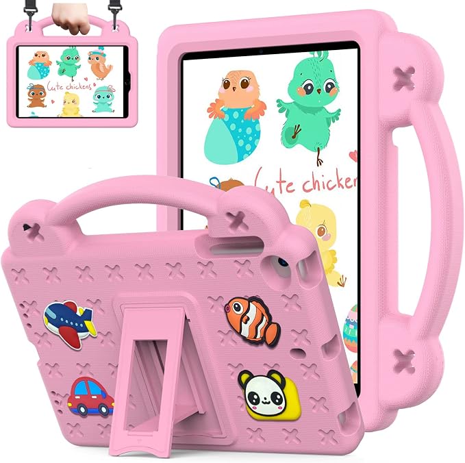 Kids Case for TCL Tab 8 LE 8.0 Inch (9137W/9132X) Full Body Protective Light Weight EVA Folding Handle Stand Shoulder Strap for TCL Tab 8 WiFi/TAB 8 LE/TAB 8 Plus LightBlue