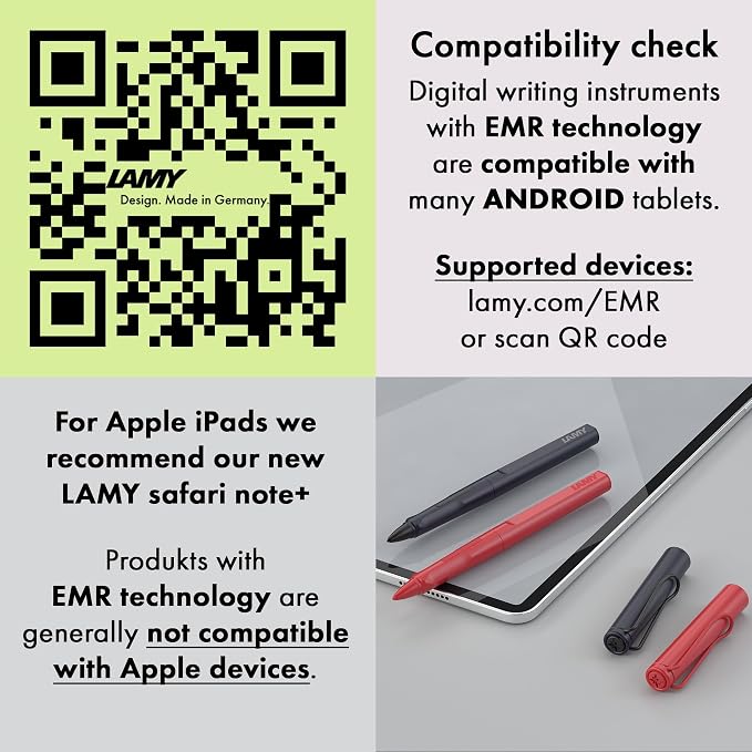 LAMY AL-Star EMR Aubergine (PC/EL tip) - Stylus Pen for Many Android Devices - Touchscreen Pen with Ergonomic Grip - Precise Writing &amp Drawing on Digital Media - with Function Button