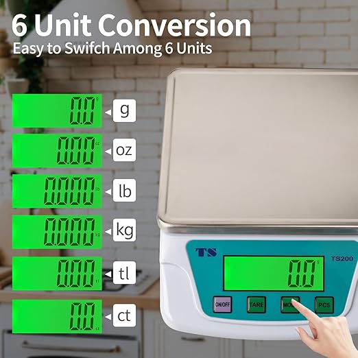 Food Scale 22lb, Digital Kitchen Scales for Baking Bread Cooking Meat