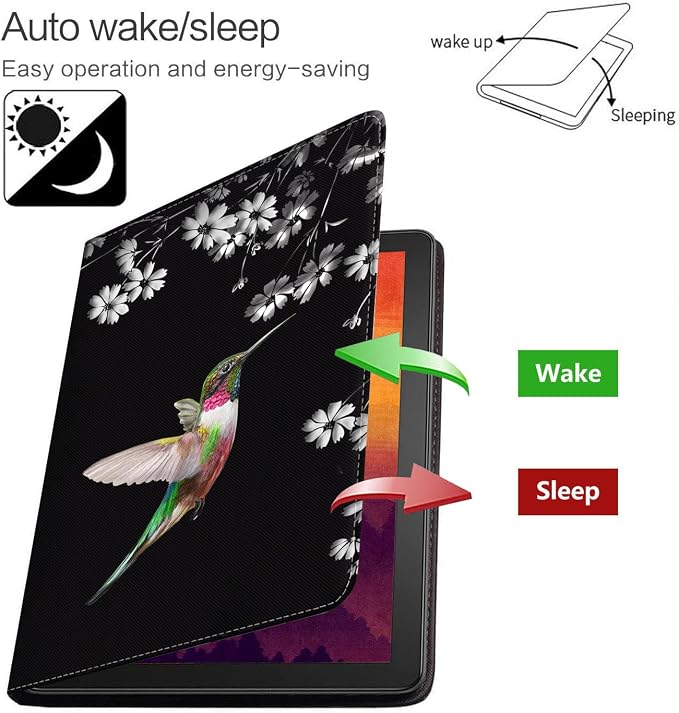 Case for Samsung Galaxy Tab S10 Lite/ S10 FE/ S9 FE 5G 10.9 Inch/ S9 11 Inch - Slim PU Leather Folding Stand Folio Cover with Auto Sleep/Wake American Flag &amp Bullets