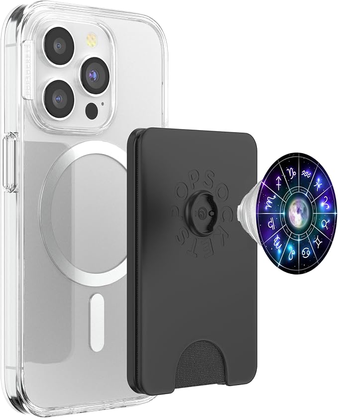 Zodiac Astrology Wheel Star Sign Symbol Astrology Birth Grip PopSockets Adhesive PopGrip