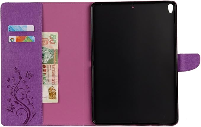 for iPad Air 3 10.5 inch Case 2019 (3rd Generation) &amp iPad Pro 10.5 2017 Cover with Stand/Pencil Holder/Pockets [Auto Sleep/Wake] Magnetic Smart PU Leather Cover Pink Mermaid Tail Scale