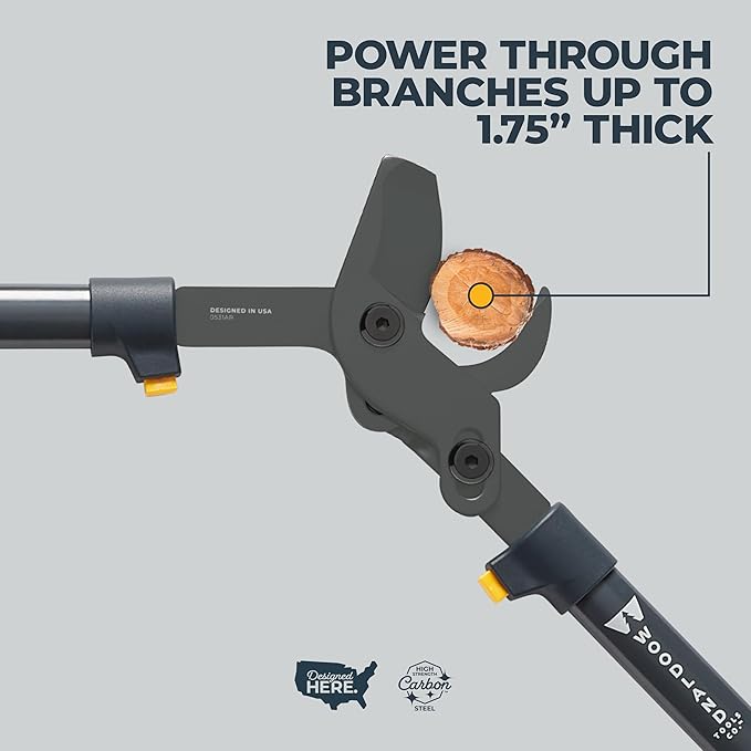 Woodland Tools Heavy Duty Lopper – 28 Inch Lever-Action Branch Cutter with Bypass Blade and Non Slip Grip – Manual Tree Limb Cutter for Thick Branches and Tough Yard Work