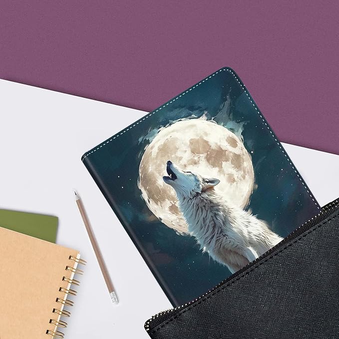 Case for iPad (A16) 11th Generation 11 Inch (2025) iPad 10th Generation 10.9 Inch (2022)，Slim Fit Foldable Standing Cover Case with Auto Sleep/Wake ，Moth Moon