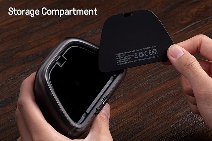 8BitDo Charging Dock for Xbox Wireless Controllers, Xbox Charging Station with Magnetic Secure Charging and Light Adjustment for Xbox Series X|S and Xbox One Controller - Officially Licensed (Black)