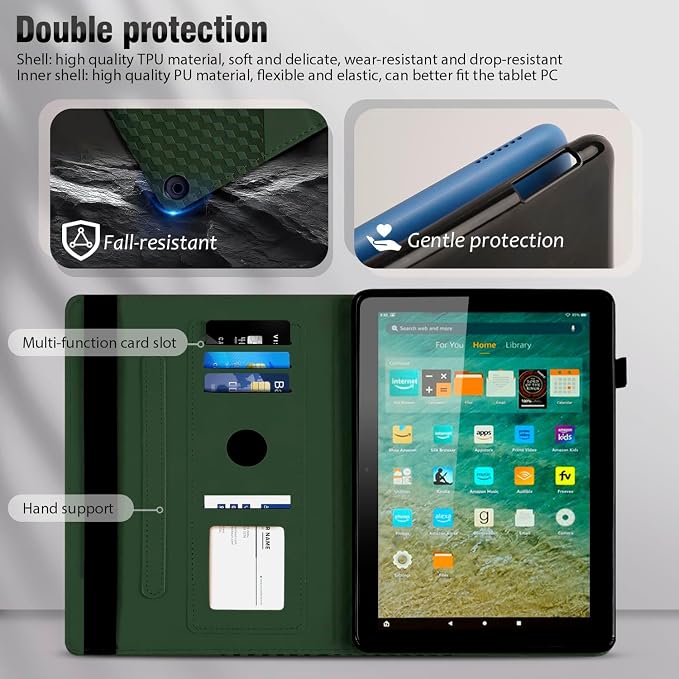Case for FM 11 (13th Gen 2023) Multi-Angle Stand with Flexible Fixation Auto Wake/Sleep TPU Material (Brown)