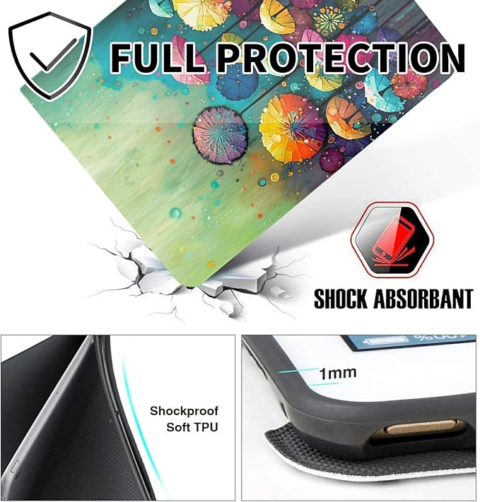 for 10.1 Amazon Fire HD 10 Tablet (13th Generation 2023 Release)PU Leather Multi-Angle Anti Slide Stand Cases with Auto Wake/SleepAnimals Dog Paws Galaxy