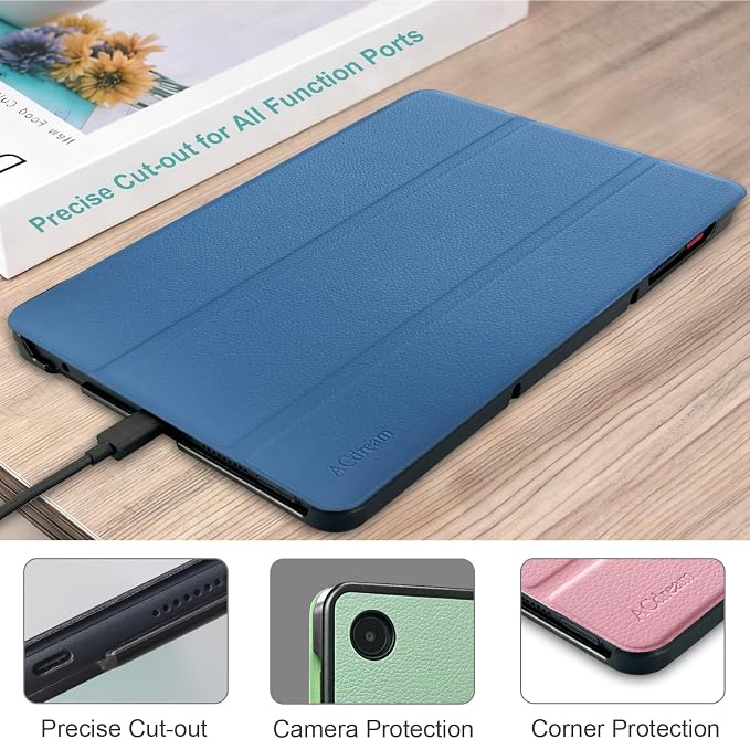 ACdream Case for T-Mobile Revvl Tab 2 10.1 Tablet 2025 Model:9185W(NOT FIT Revvl Tab 5G 10.36) with [Glass Screen Protector] Slim Lightweight Smart Shell Stand Cover Magnetic Feature Agave Green