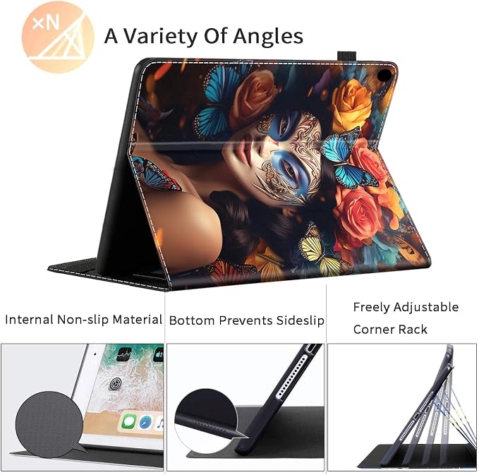 Case for All-New Amazon Kindle Fire HD 8 &amp 8 Plus Tablet (12th Generation/10th Generation 2022/2020 Release) 8 Durable Shockproof Protective Cover，Pug Weightlifting