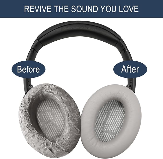 Premium Replacement Ear Pads for Bose QC35 & QC35ii Headphones Made by GEVO - Comfortable Adaptive Memory Foam and Extra Durable - Fits QuietComfort 35 & 35ii / SoundLink 1&2 AE | Sandstone