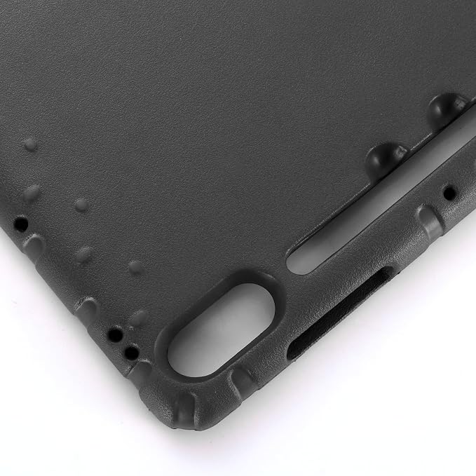 Kids Case for Samsung Galaxy Tab S10 FE Plus 13.1 (2025) Techcircle Handle Stand Light EVA Foam Bumper Protective Rugged Drop Protection Child Proof Cover Black