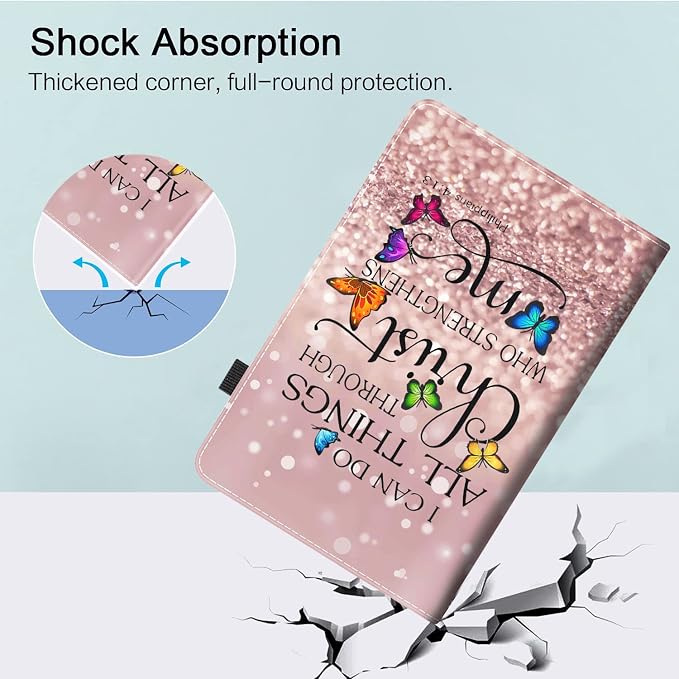 Case for Amazon Fire HD 8 &amp Fire HD 8 Plus Tablet (Fits Both 12th/10th Generation 2022/2020 Release)- Premium Leather Standing Cover with Auto Sleep/Wake Jungle