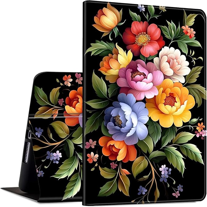 Slim Case for Amazon Kindle Fire Max 11 Case (13th Generation 2023 Release) 11 PU Leather Folio Stand Adjustable Smart Cover with Auto Wake/Sleep for Kindle Fire 11 TabletArt Black Cat Tree