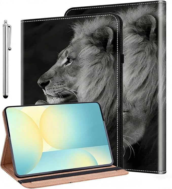 ALILANG Case for Google Pixel Tablet 11 Inch 2023 with Stylus Folio Book Style Shockproof Folding Stand Cover for Google Pixel Tablet Case -Black Horse