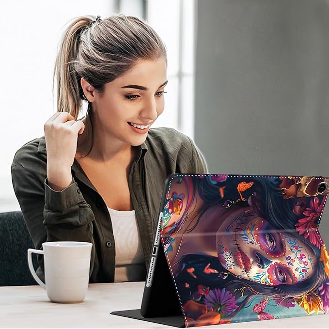 Case for New iPad (A16) 11th Generation 11 Inch 2025for iPad 10th Generation 2022 10.9 Inch Multi-Angle Stand Smart Cover Shockproof with Auto Wake/Sleep ，Starry Sky