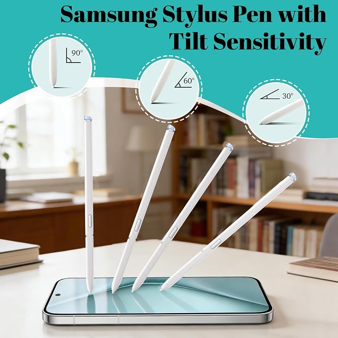 Galaxy S26 Ultra Pen Replacement4096 PressureBlack | 4096 pressuretilt controlpalm rejectionshortcut buttoneraser functionsmooth writingNo Bluetooth