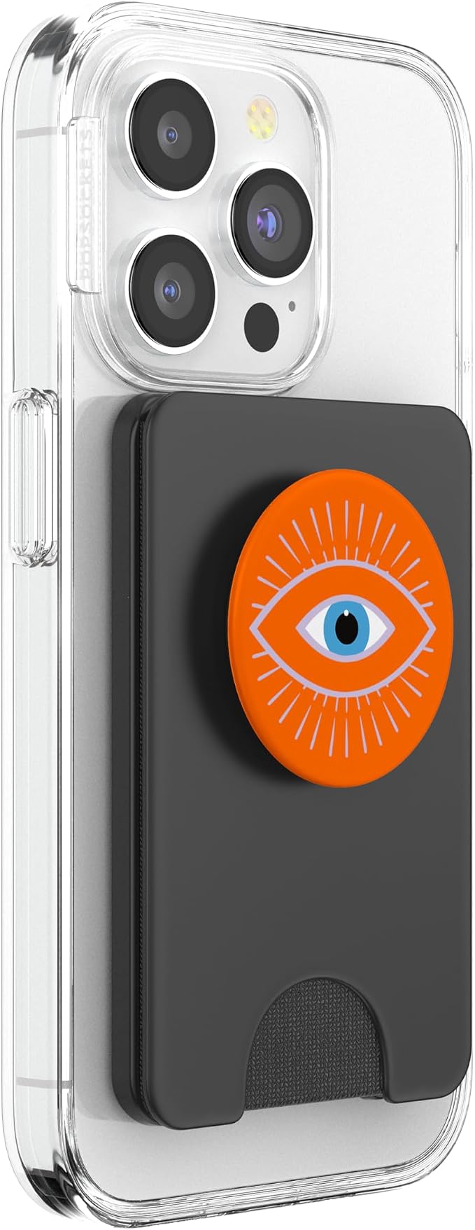 Light Pastel Purple Orange All Seeing Evil Eye PopSockets Adhesive PopGrip