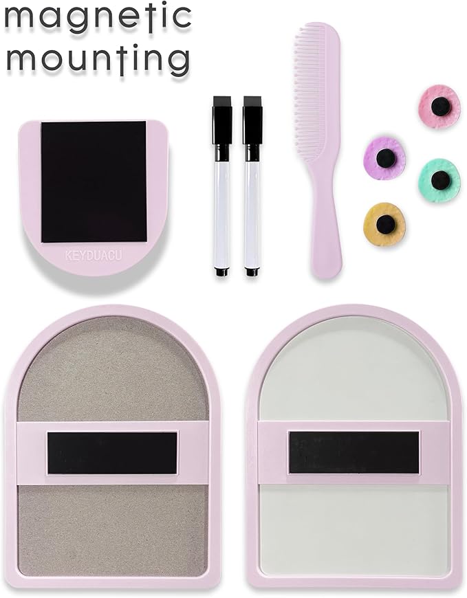 10 pcs - Locker Accessories, Locker Decorations Including Mirrors, whiteboards, Magnets and organizing Supplies. Ideal for Back-to-School Essentials and The Office (10 Pcs - Purple)