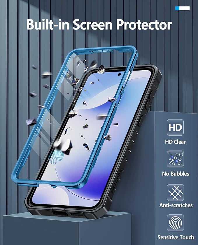 FNTCASE for 11 Pro XL Case Rugged Kickstand 2 Front Frames Black | Built-in Screen Protector 20FT Military-Grade Drop Protection Rugged Heavy Duty Shockproof Full Body Protective Cover