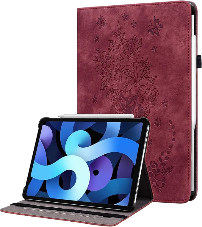 Case for iPad (A16) 11th Generation 11 Inch 2025 iPad 10th Generation 10.9 inch 2022 Auto Wake/Sleep Multi-Angle Flip PU Leather Cover with Pencil Holder Blue