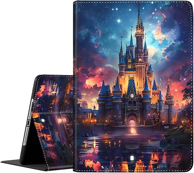 Case for New iPad (A16) 11th Generation 11 Inch 2025for iPad 10th Generation 2022 10.9 Inch Multi-Angle Stand Smart Cover Shockproof with Auto Wake/Sleep ，Starry Sky