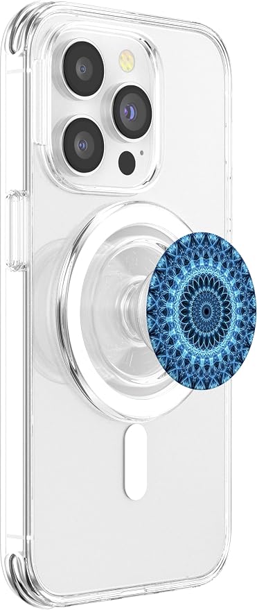 Blue Mandala Pop Mount Socket Cute Designed Divine Mandala PopSockets Adhesive PopGrip