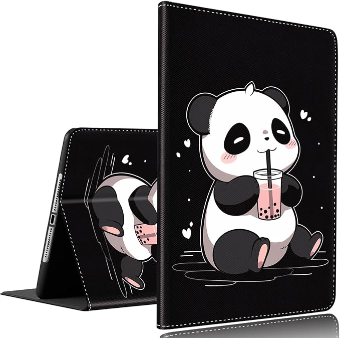 Vintage Floral Astronaut iPad 9th Gen Case - 10.2 Inch Standing Cover with Auto Sleep/Wake