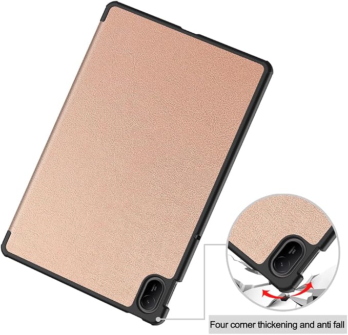 Kepuch Custer Case Compatible for Huawei MatePad SE 11 2024Ultra-Thin PU-Leather Hard Shell Cover - Black