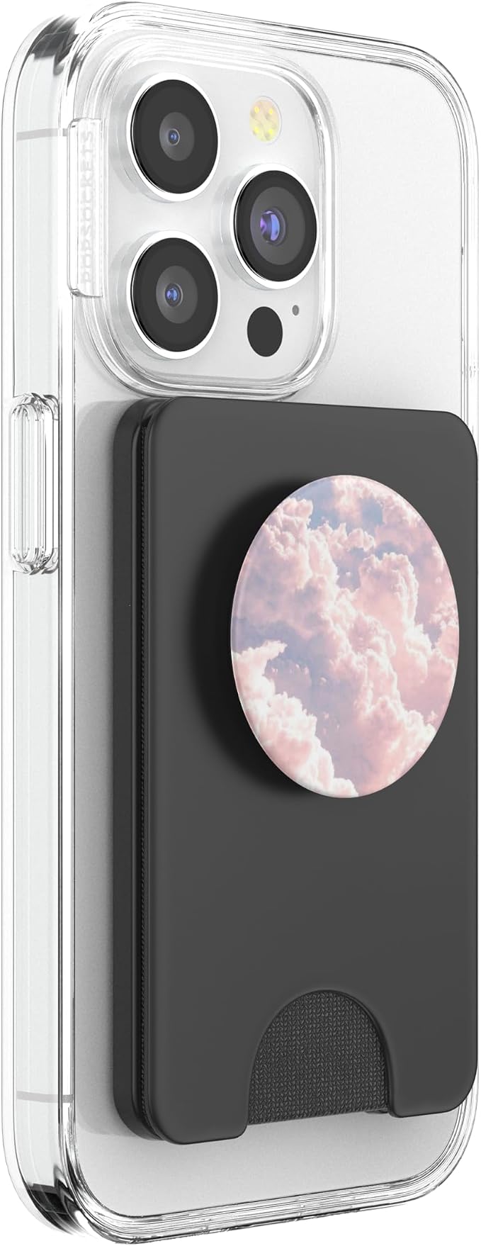 Pastel Pink and Purple Cloud Blue Sky Watercolor Clouds PopSockets Adhesive PopGrip