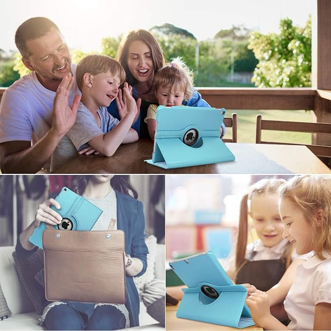 for iPad mini 1/2/3 Case Cover 7.9” – 360° Rotating Stand with Auto Sleep/Wake
