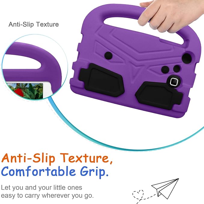 Kids Case for Samsung Galaxy Tab A 8.0 (2019) SM-T290/SM-T295 Techcircle Kid Child Safe Shock Proof EVA Rugged Protective Handle Stand Case for Galaxy Tab A 8.0 SM-T290/SM-T295 Tablet Black