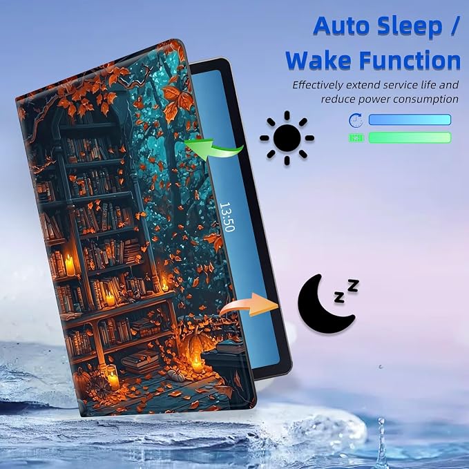 for Amazon Fire Max 11 2023 Release Table Case 11'' Rotating Auto Wake Sleep Leather Table Case for Amazon Fire Max 11 2023 Release Stand Bird Flowers Design for Woman Man