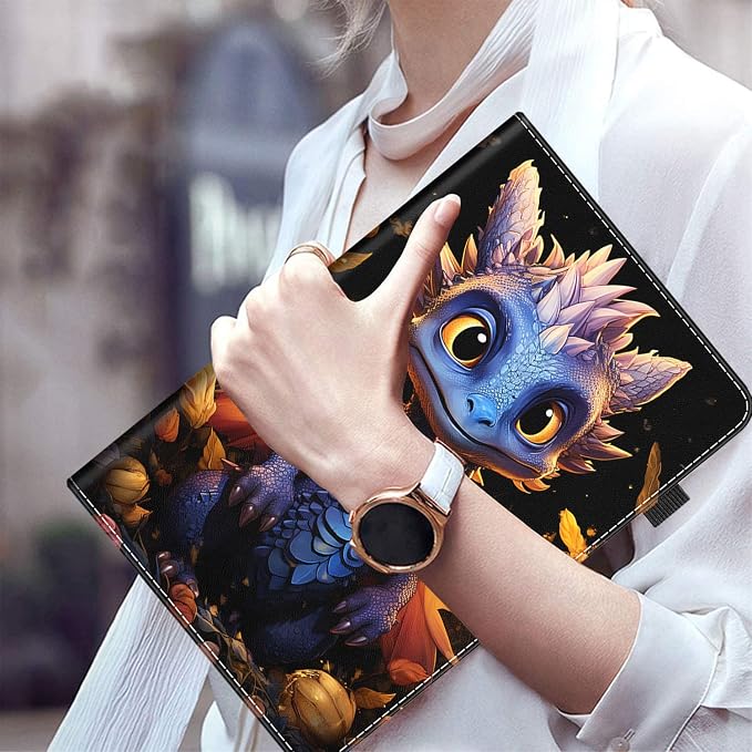 Case for All-New Amazon Fire HD 10 and 10 Plus Tablet (13th/11th Generation 2023/2021 Release) 10.1 Multi-Angle Smart Stand Cover Auto Sleep/Wake Skull and Fire