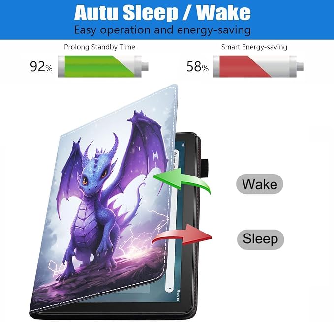 Case for Amazon Fire HD 8/HD 8 Plus Tablet (8 12th/10th Generation 2024/2022/2020 Release) Slim PU Leather Stand Folio Cover with Auto Wake Sleep African Woman Wolf